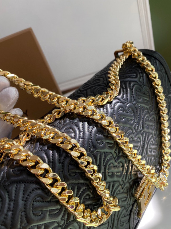 B**rry medium quilted monogram lambskin tb bag