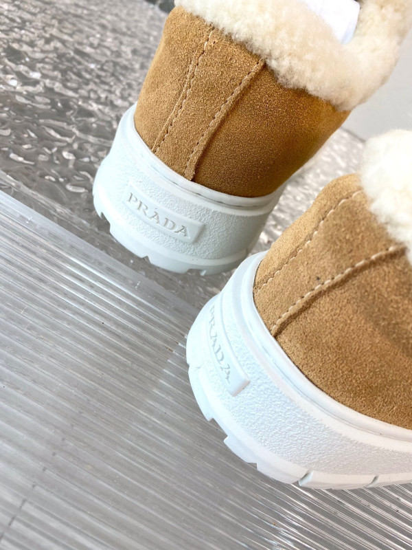 Pra*a suede loafer booties