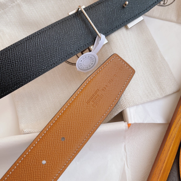 H**mes belt-silver/gold