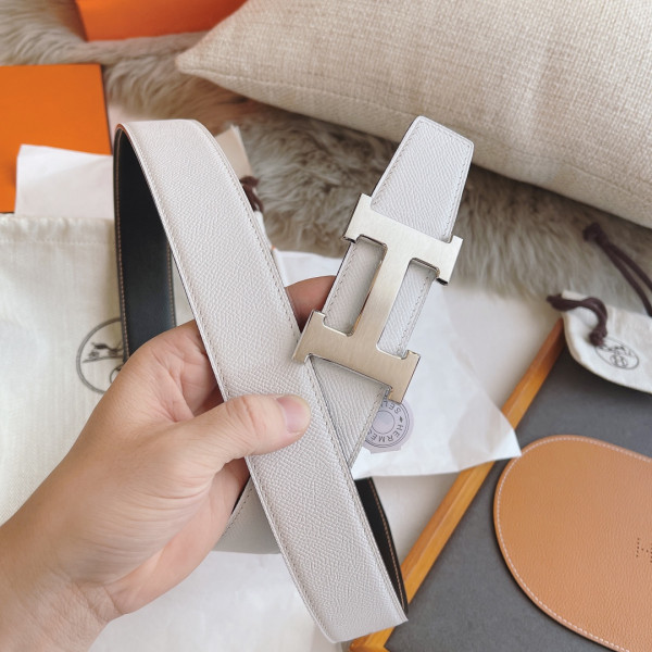 H**mes belt-silver/gold