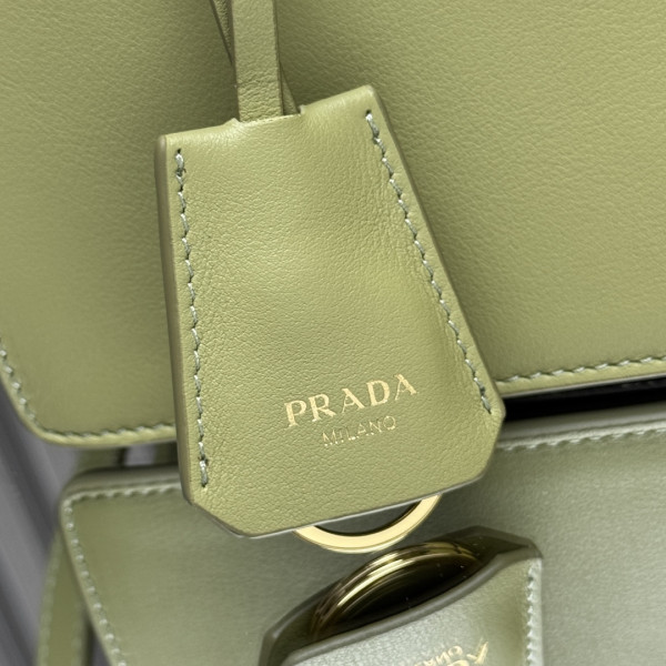 Pra*a soft sound medium leather shoulder bag