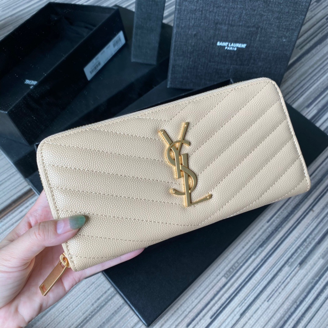 Y*L monogram zippy wallet