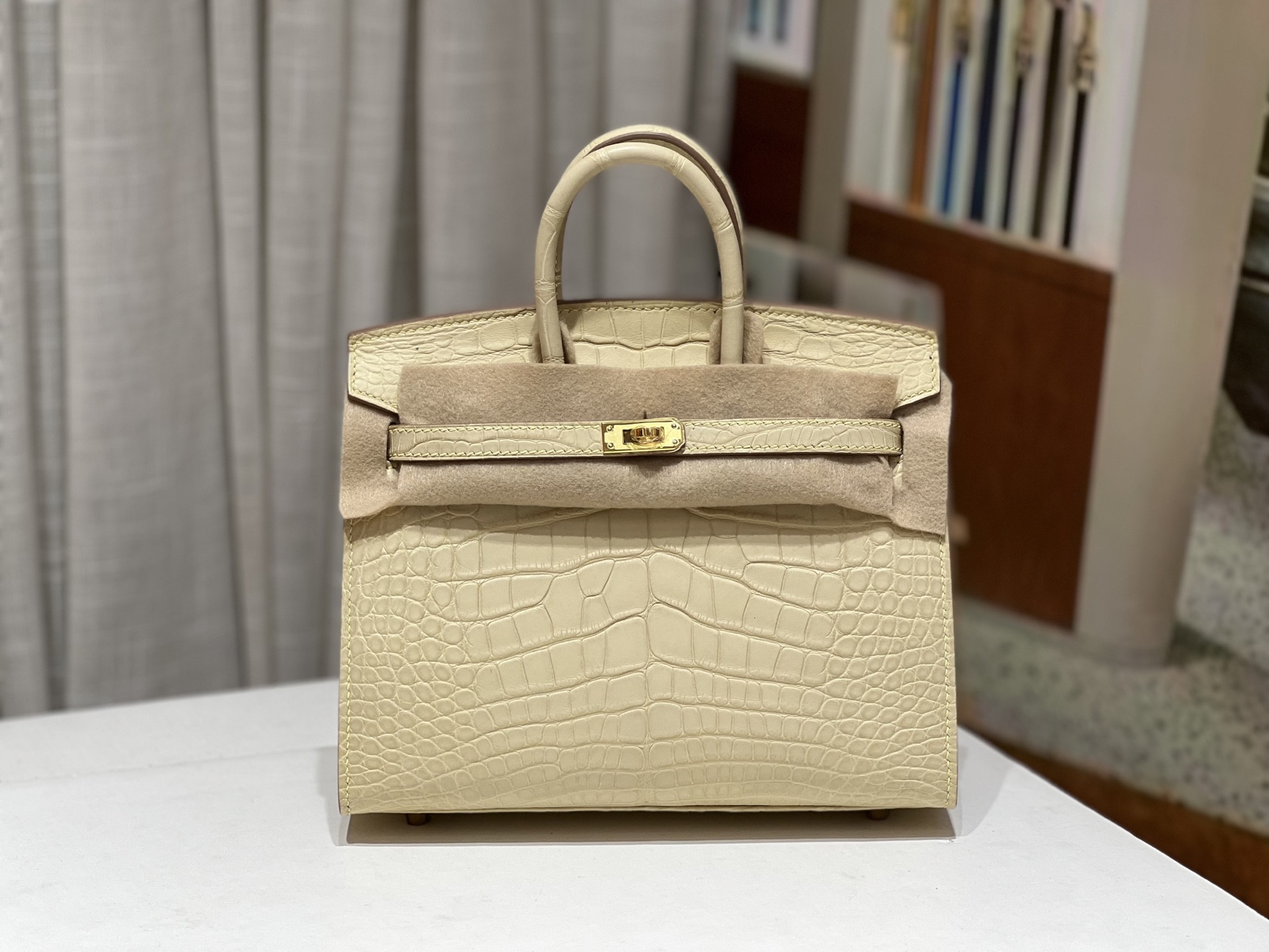 H**mes birkin 20cm-crocodile leather