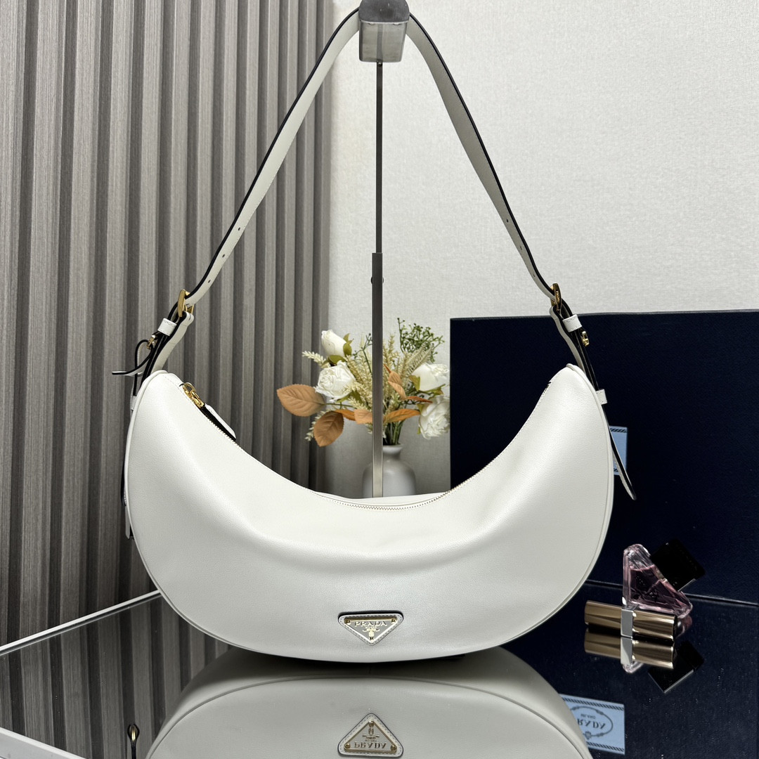 Pra*a demi-lune large shoulder bag-42*19.5*8.5cm